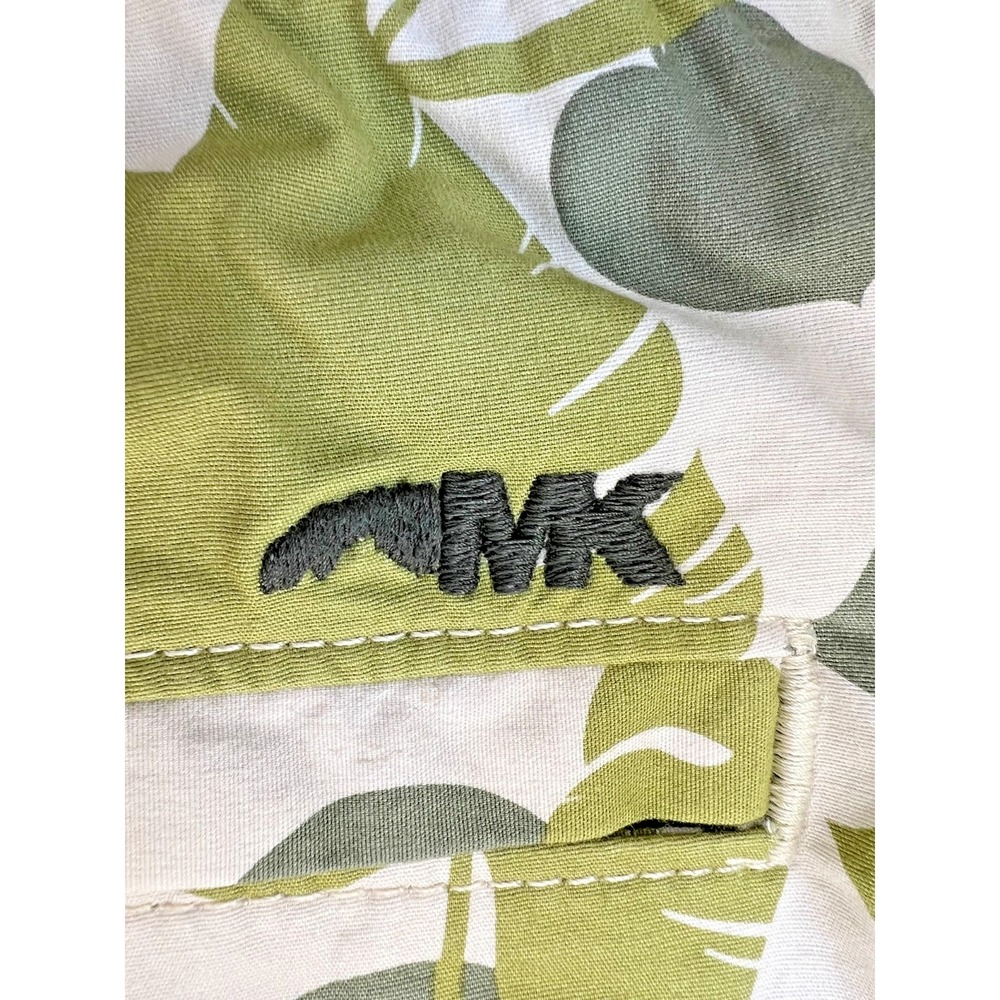 NWT Mountain Khakis Poplin Deck Shorts XL Leaf Print Stretch 7" Inseam Summer - Picture 9 of 13